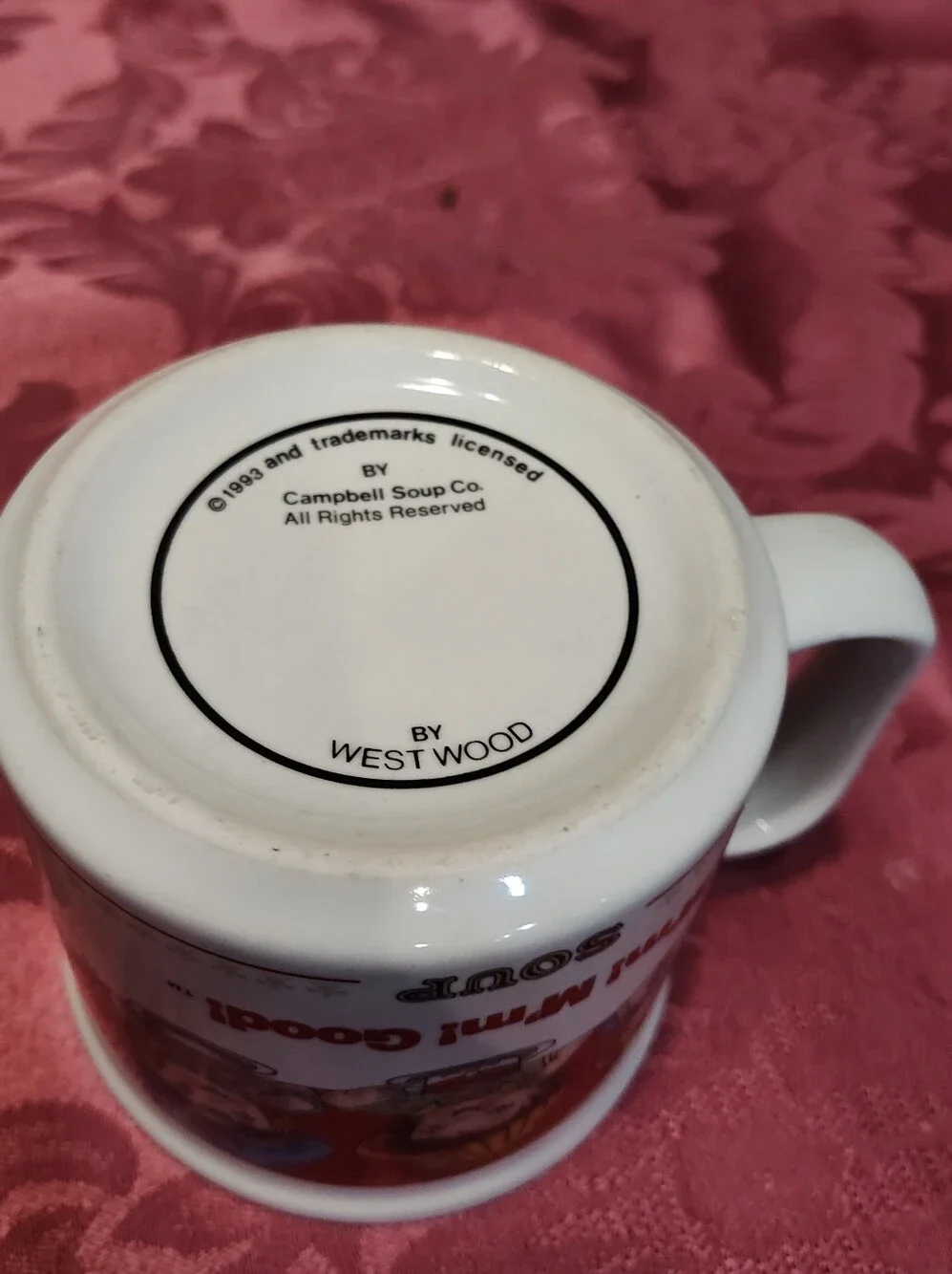 Vintage 1993 Campbell's Soup Ceramic Mug Cup 14oz, Kids In Costumes - M'm! Good!